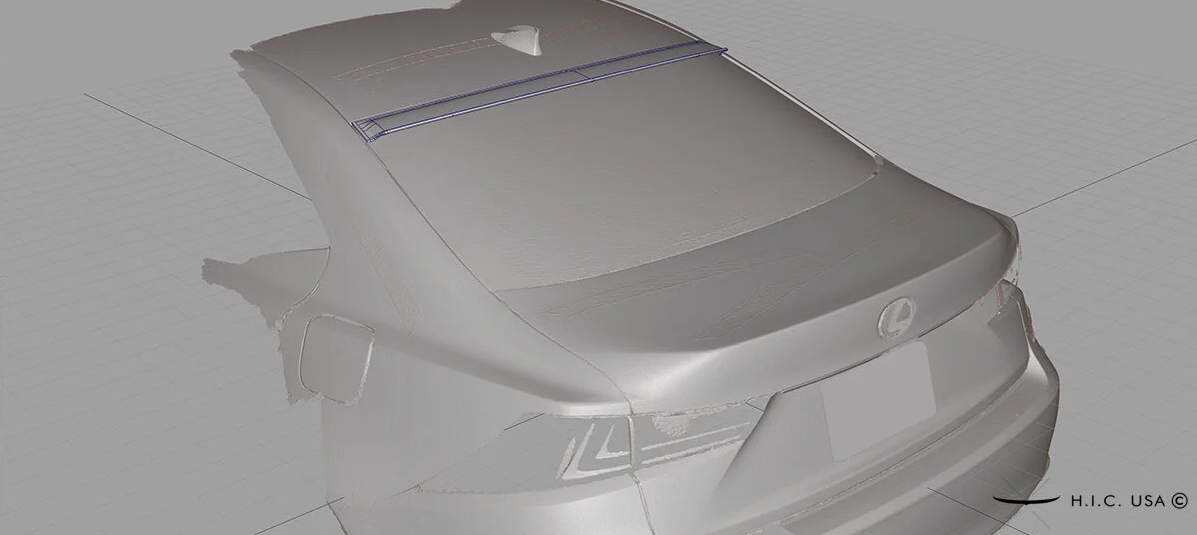Rear Visor - Lexus IS250/IS350 2014-2020