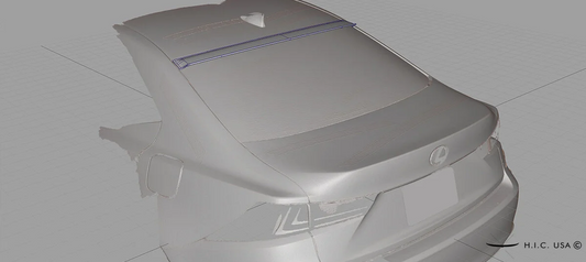 Rear Visor - Lexus IS250/IS350 2014-2020